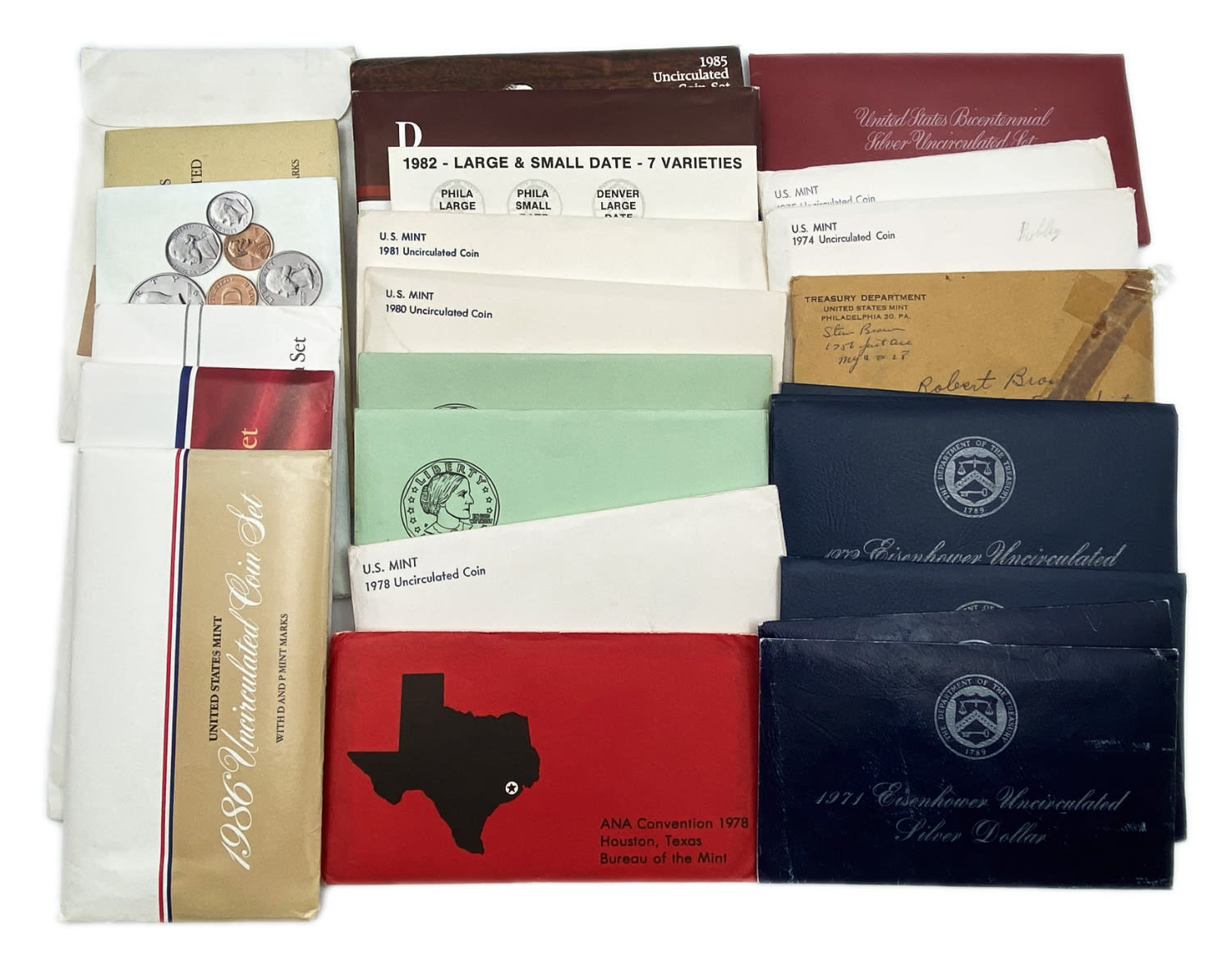 USA - a large collection of 25 United States coin sets - different years, the coindition of the coins in the sets ... - 1 0