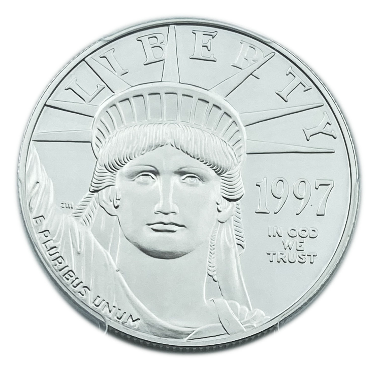 USA - 100 Dollars 1997 "W" - "American Platinum Eagle" Bullion Coinage - PCGS PR 70 - Platinum 999, 31.1g, 32.7mm - 1 0