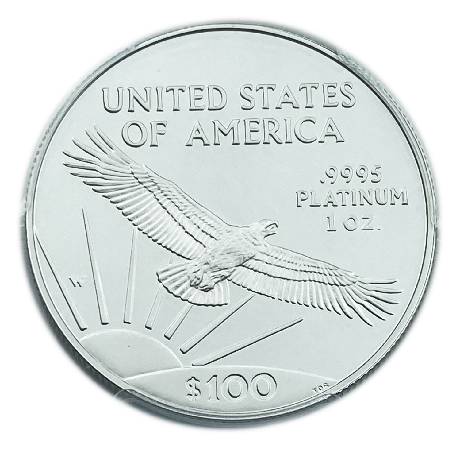 USA - 100 Dollars 1997 "W" - "American Platinum Eagle" Bullion Coinage - PCGS PR 70 - Platinum 999, 31.1g, 32.7mm - 1 1