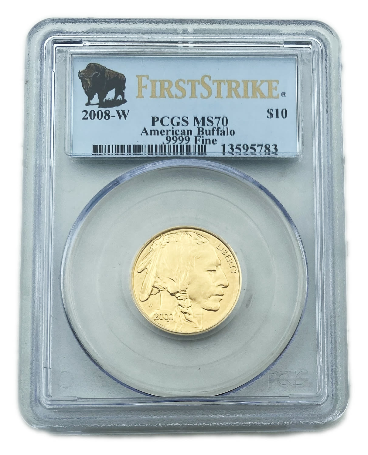 USA - 5, 10, 25 and 50 Dollars 2008 "W" - "American Buffalo" - PCGS MS / PR 70, Some First Strike - 1 3