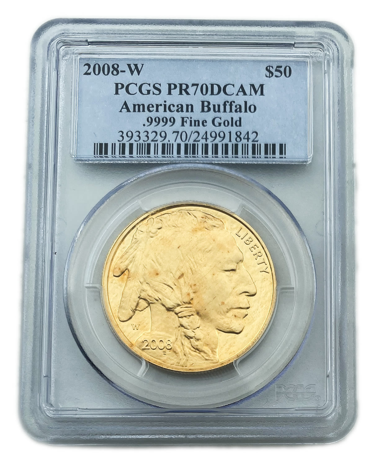 USA - 5, 10, 25 and 50 Dollars 2008 "W" - "American Buffalo" - PCGS MS / PR 70, Some First Strike - 1 7