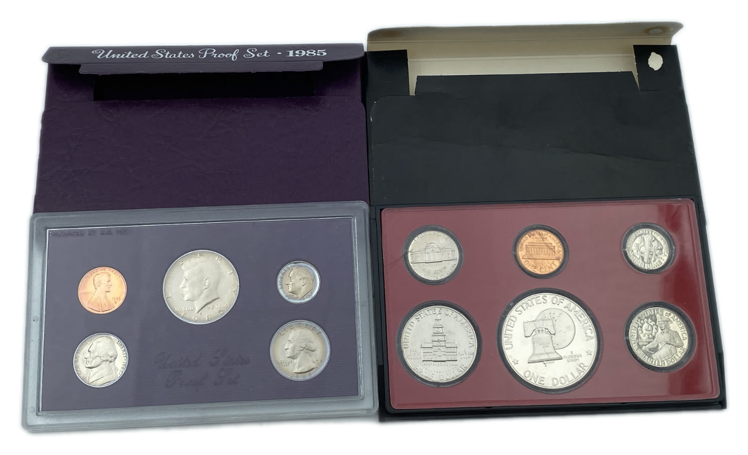 USA - a large collection of 10 United States coin sets - different years, the coindition of the coins in the sets ... - 1 1