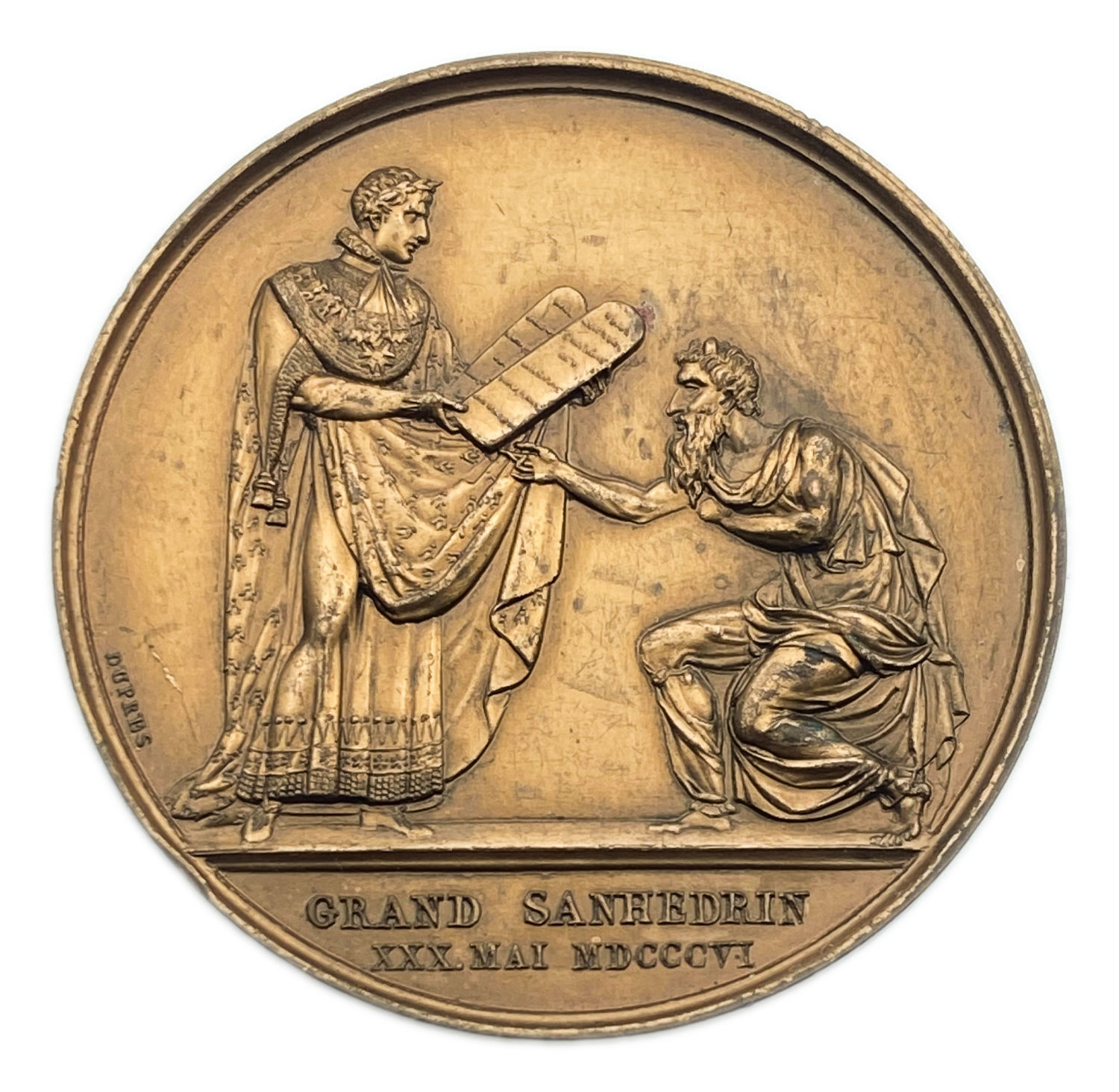 Judaica / Zionism - France, medal, Napoleon's Sanhedrin 1806 - Rare - 1 0