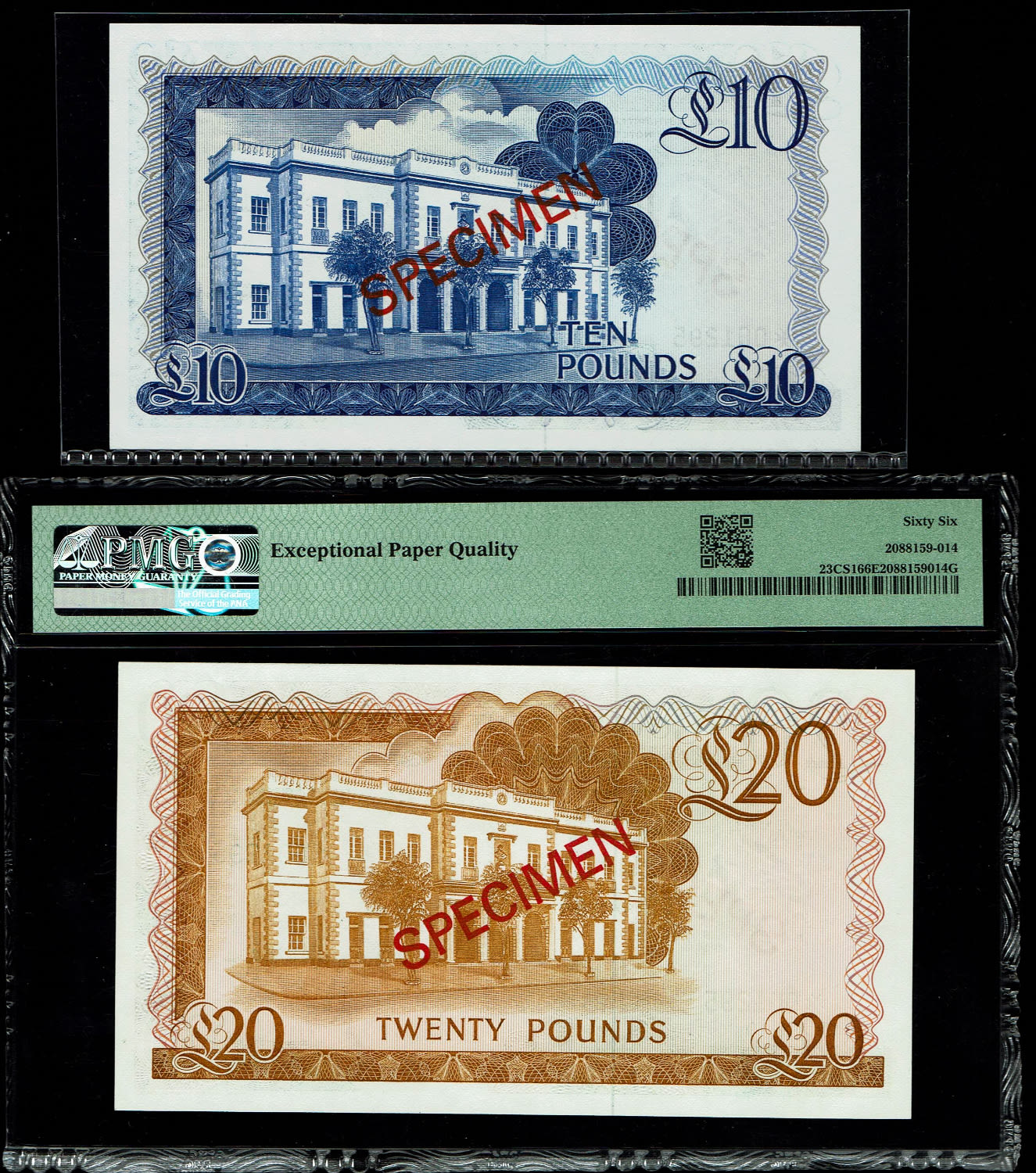 Gibraltar - 1, 5, 10 and 20 Pounds 1975 - Elizabeth II - "Collector series Specimen" - 1 4