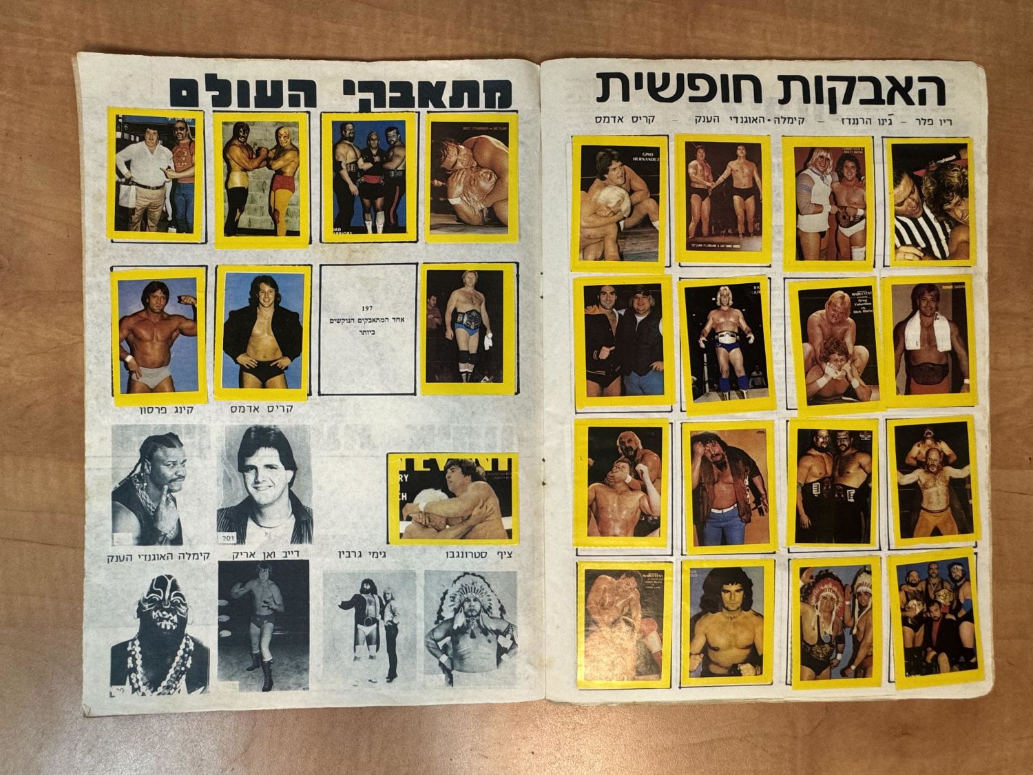 אלבומי מדבוקת - אלבום מדבקות "ואן אריק אלבום אלופי העולם", כמעט מלא (196/200), מצב בינוני- טוב - אלבום לא ... - 1 10