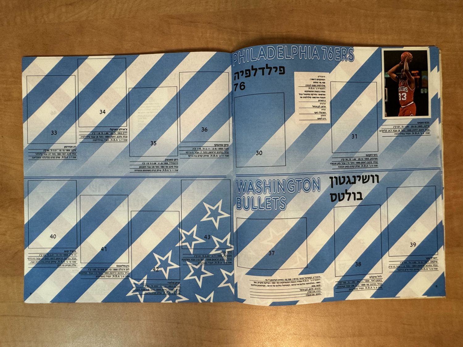 אלבומי מדבקות - אלבום מדבקות "NBA 91, כדורסל מעולם אחר" בעברית, כמעט ריק, מצב טוב - הוצאת נירם, פניני ... - 1 14