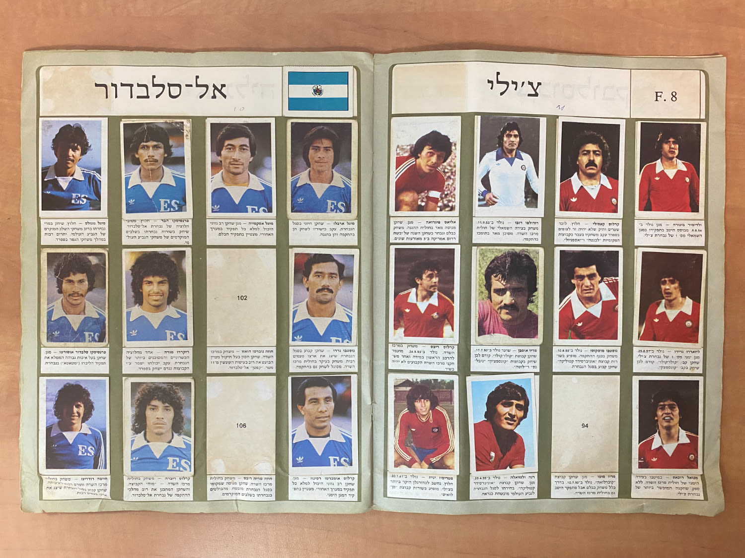 אלבומי מדבקות - אלבום מדבקות "ספרד 82" (מונדיאל 1982) עברית - כמעט מלא, רק 33 חוסרים, מצב ... - 1 10