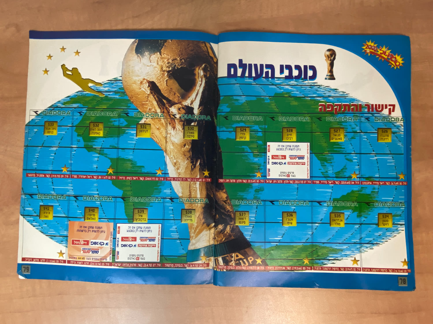 אלבומי מדבקות - אלבום סופרגול 2000, אלבום המילניום - ריק, מצב טוב מאוד
סוּפרגוֹל הוא שמו של אלבום ... - 1 34