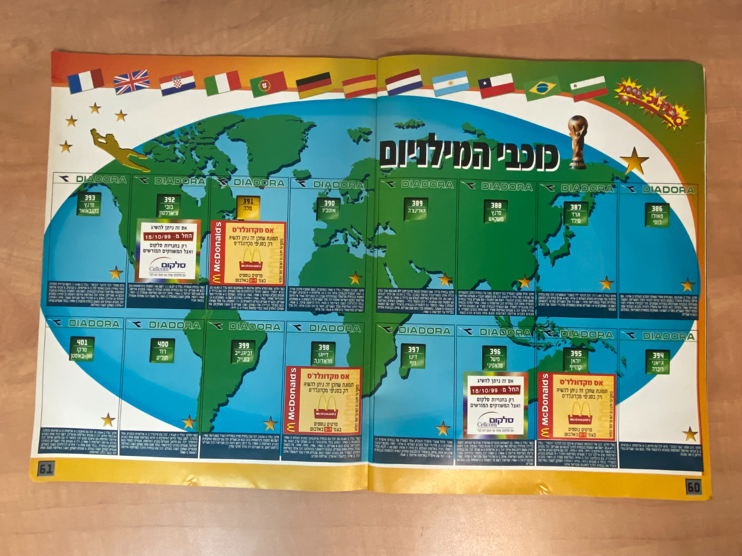 אלבומי מדבקות - אלבום סופרגול 2000, אלבום המילניום - ריק, מצב טוב מאוד
סוּפרגוֹל הוא שמו של אלבום ... - 1 24