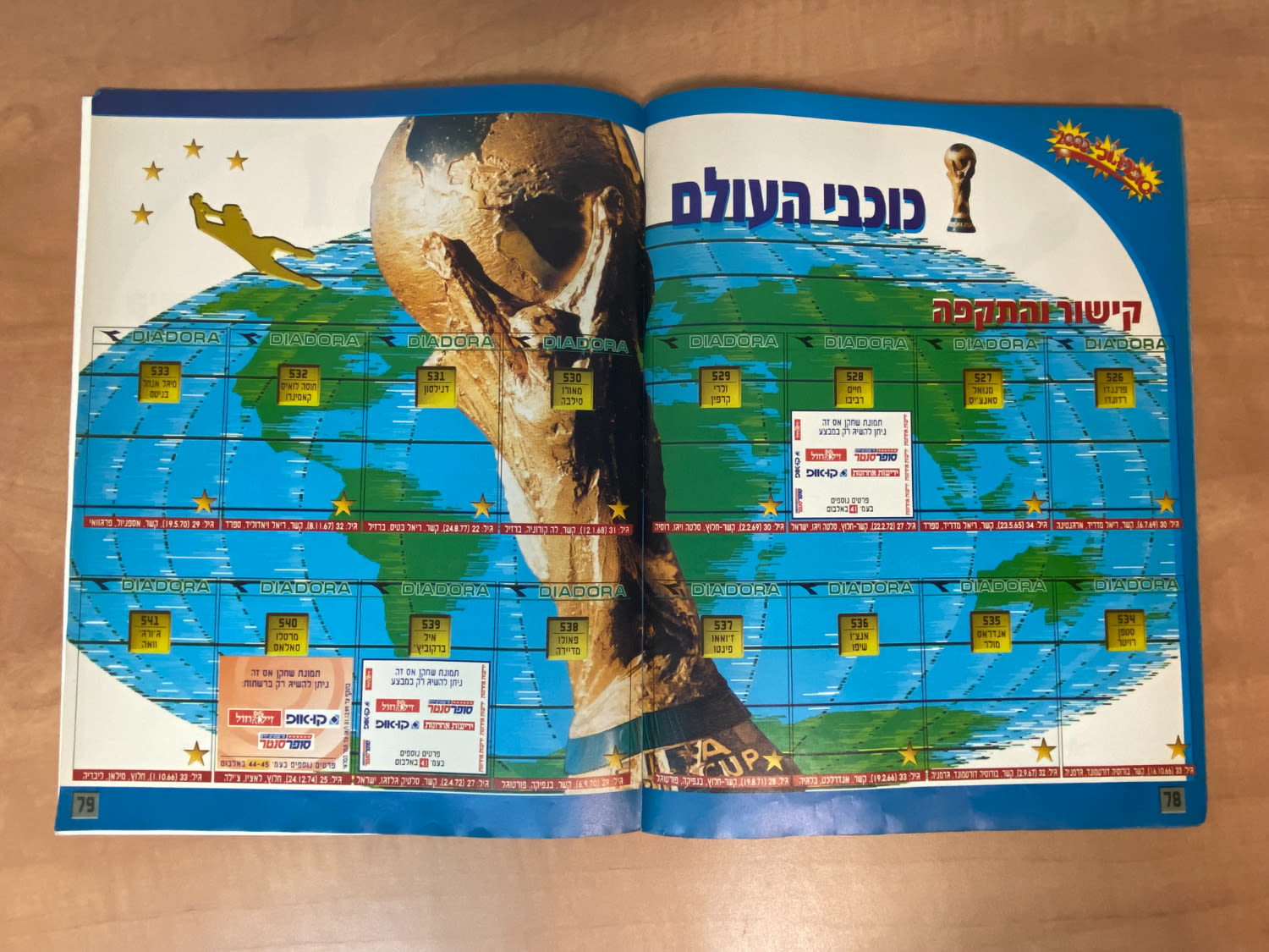 אלבומי מדבקות - אלבום סופרגול 2000, אלבום המילניום - מלא חלקית, מצב טוב מאוד
סוּפרגוֹל הוא שמו של ... - 1 31