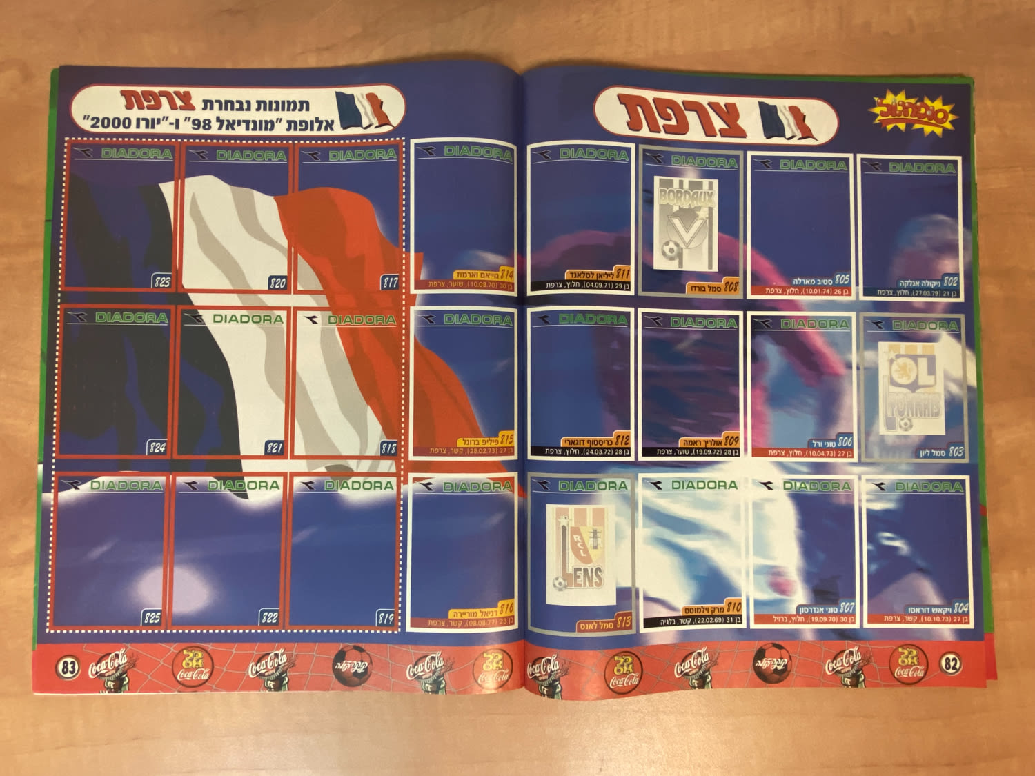 אלבומי מדבקות - אלבום סופרגול 2001 - כמעט ריק, ישנם רק 5 מדבקות מודבקות
סוּפרגוֹל הוא שמו של אלבום ... - 1 36
