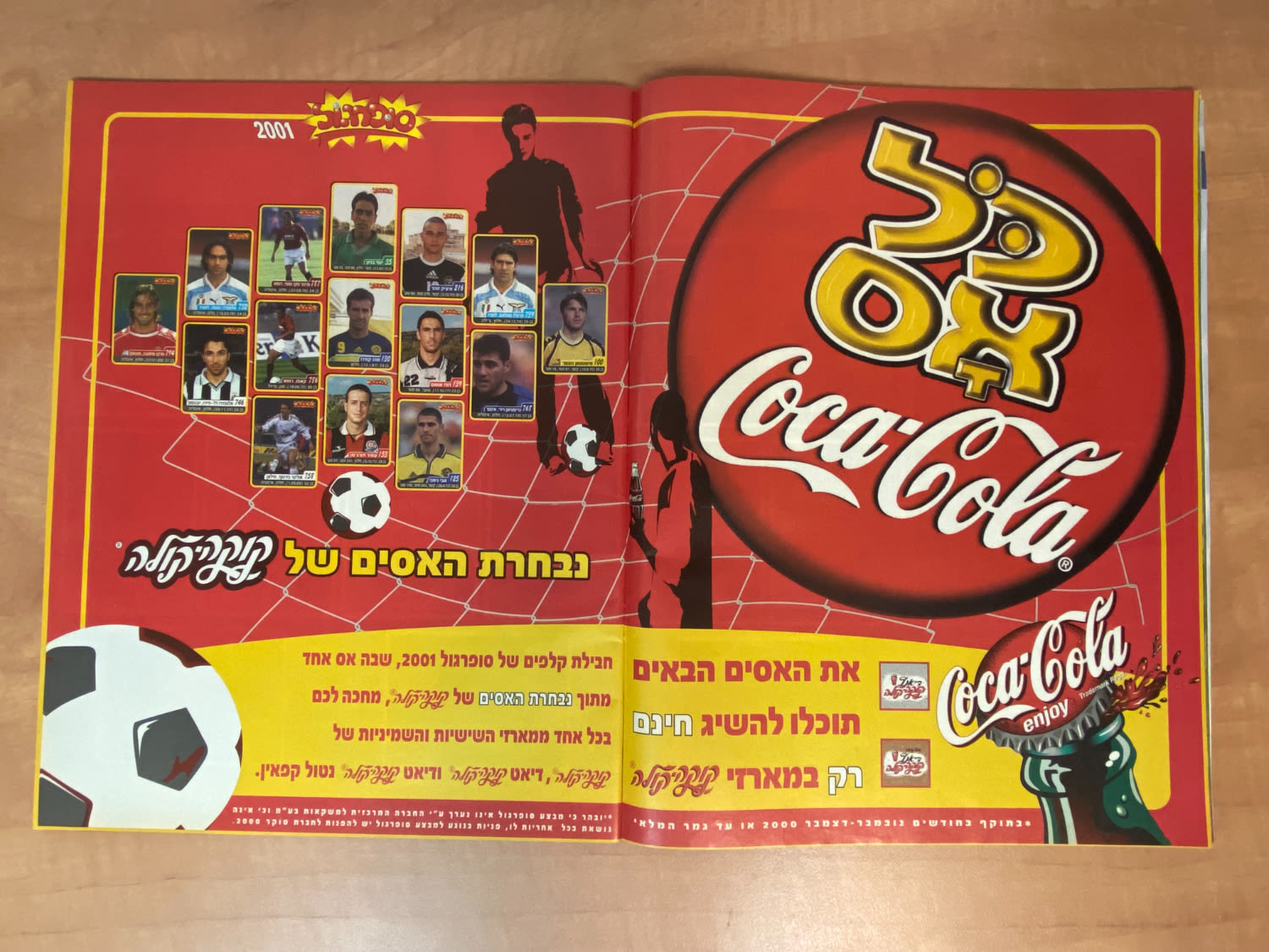 אלבומי מדבקות - אלבום סופרגול 2001 - כמעט ריק, ישנם רק 5 מדבקות מודבקות
סוּפרגוֹל הוא שמו של אלבום ... - 1 2