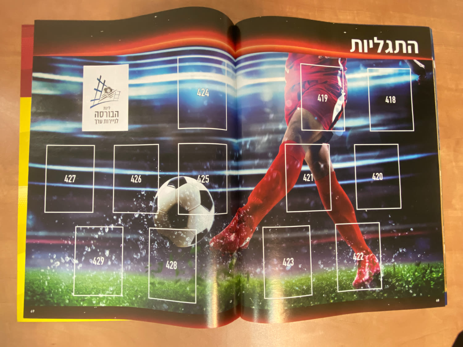 אלבומי מדבקות - אלבום מדבקות "Football Stars" (כוכבי כדורגל), אלבום המדבקות הרשמי לשנת 2021-22 בישראל - הוצאת פניני ... - 1 29