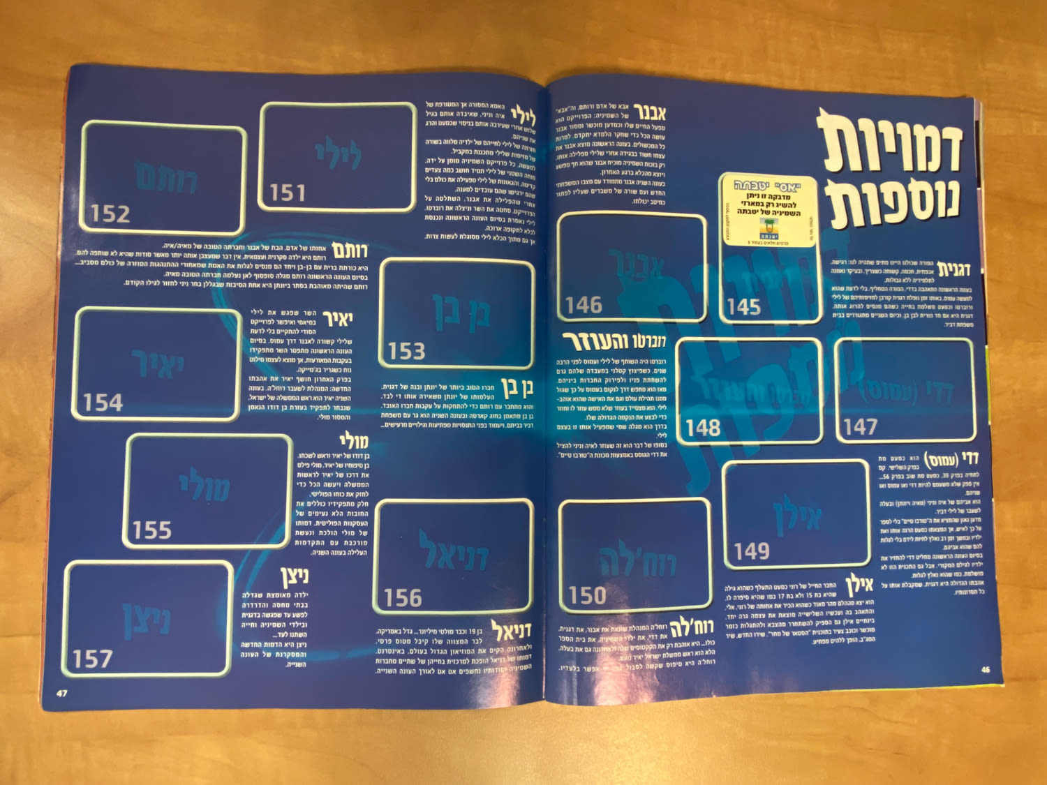 אלבומי מדבקות - אלבום המדבקות השמיניה בעברית, כמעט ריק, מצב מצוין
השמיניה היא סדרת טלוויזיה ישראלית ... - 1 16