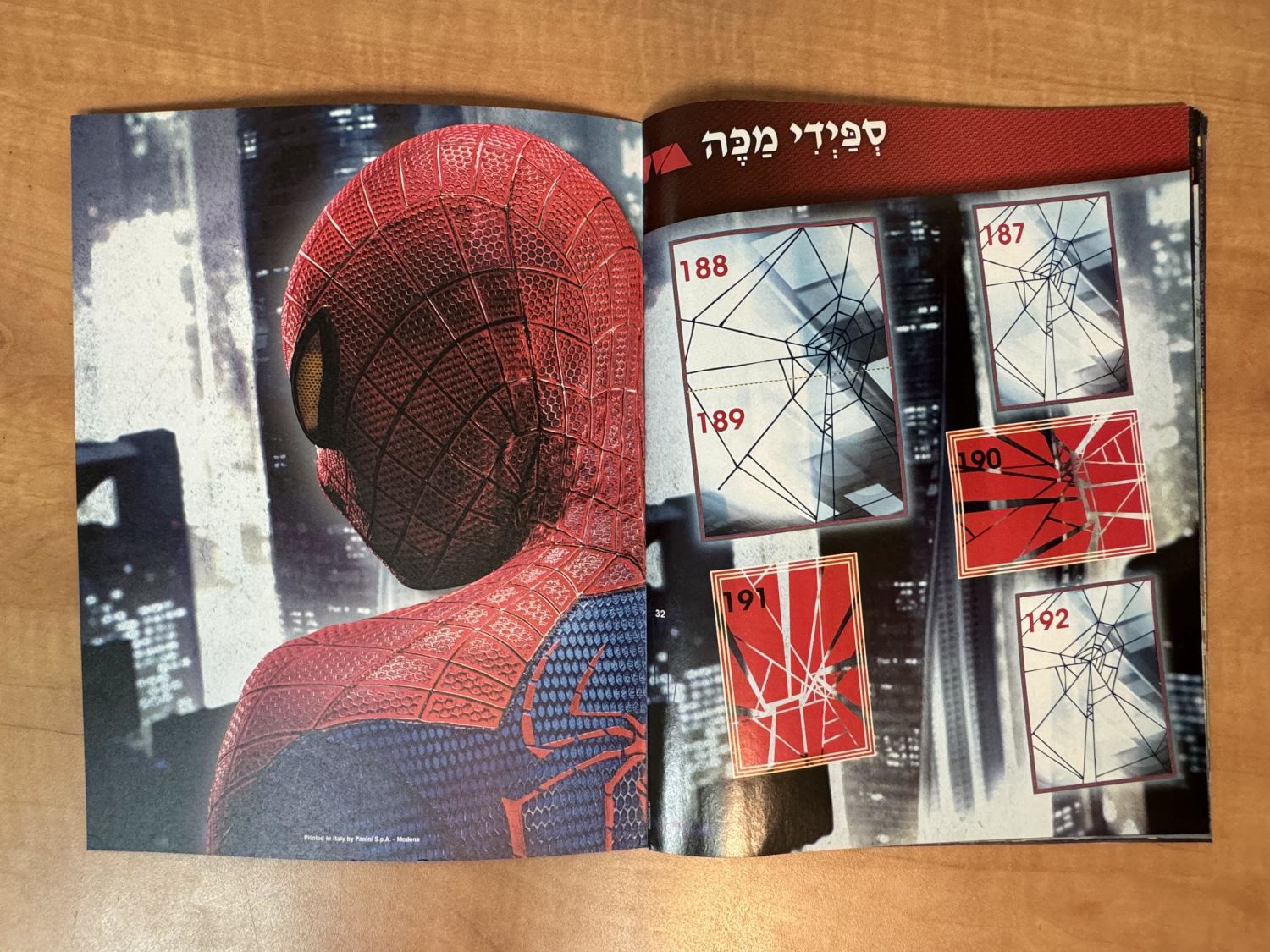 אלבומי מדבקות - אלבום מדבקות "ספיידרמן המופלא" שהופק על סרט שיצא בשנת 2012 - עברית, מצב מצוין, ריק ללא מדבקות ... - 1 9
