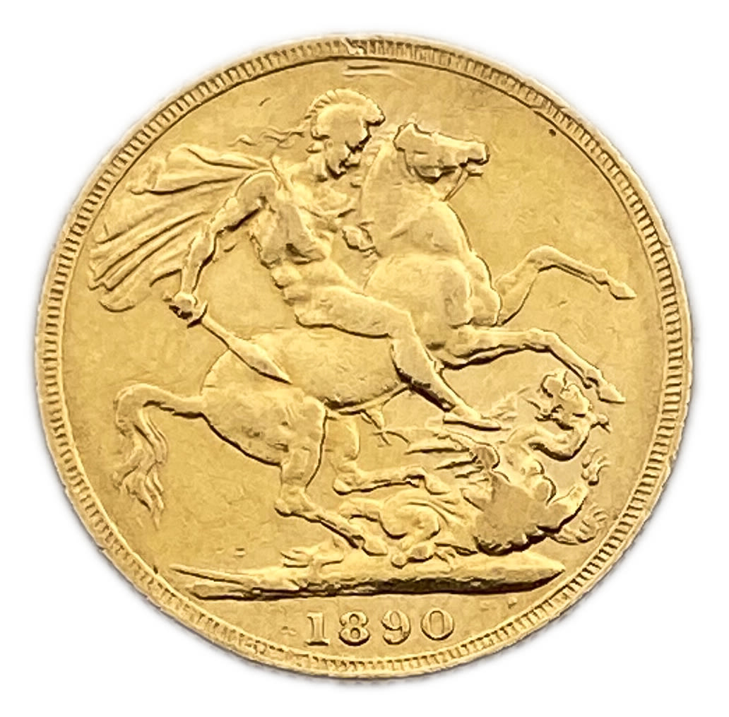 England (Great Britain) - 1 Sovereign 1890 - Victoria 2nd portrait - VF condition
Only 10% fees + ...