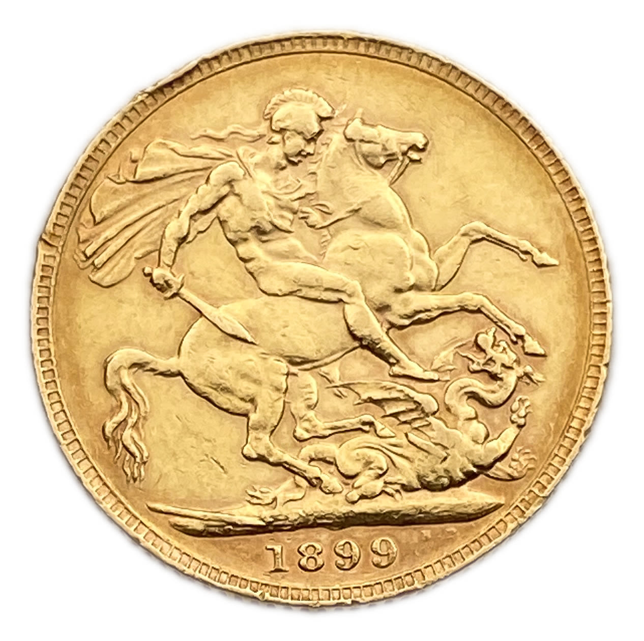 England (Great Britain) - 1 Sovereign (Sovereign) 1899 - Victoria 3nd portrait - VF condition
...