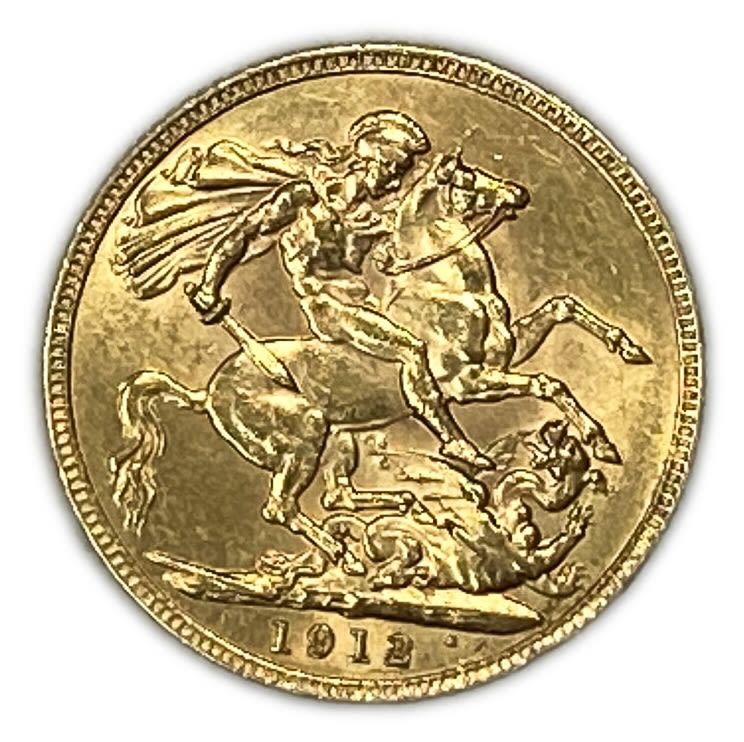 England (Great Britain) - 1 Sovereign 1912 - George V - XF condition
Only 10% fees + VAT on this ...