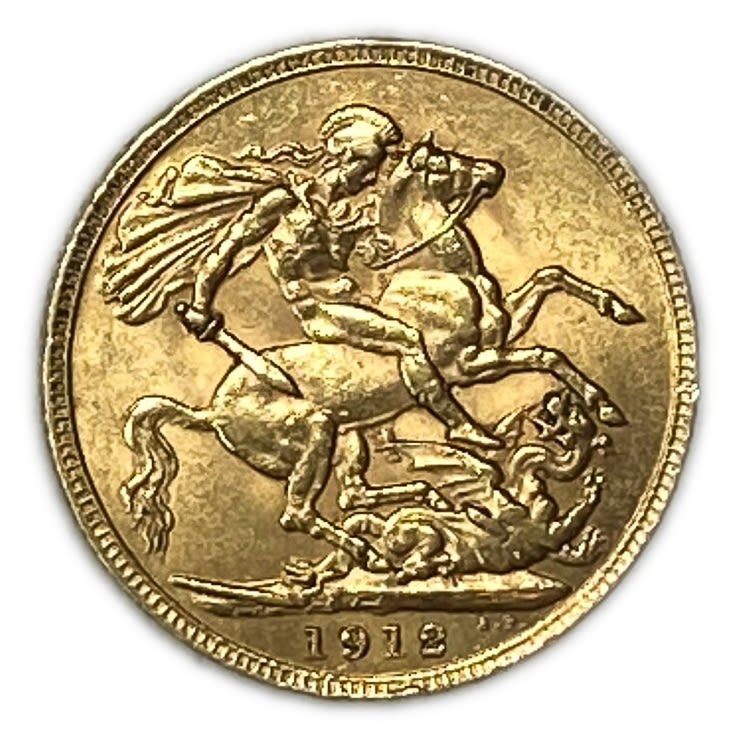 England (Great Britain) - 1 Sovereign 1912 - George V - XF condition
Only 10% fees + VAT on this ...