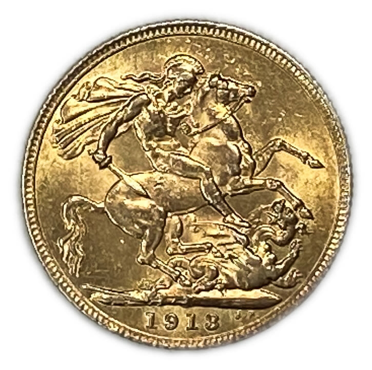 England (Great Britain) - 1 Sovereign 1913 - George V - AU condition
Only 10% fees + VAT on this ...