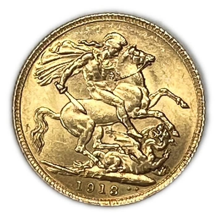 England (Great Britain) - 1 Sovereign 1913 - George V - AU condition
Only 10% fees + VAT on this ...