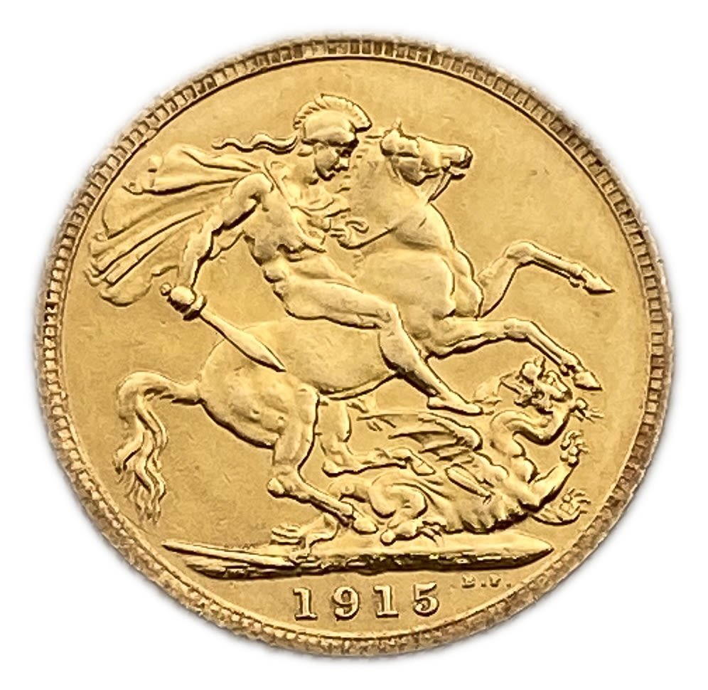 England (Great Britain) - 1 Sovereign 1915 - George V - VF condition
Only 10% fees + VAT on this ...