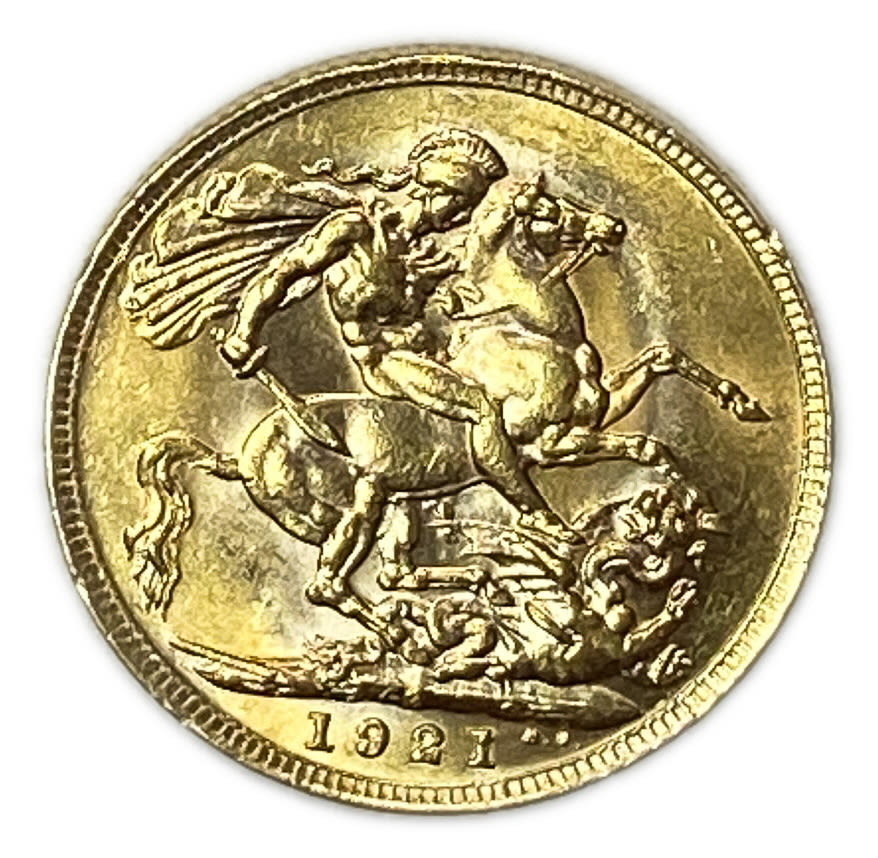 England (Great Britain), Australia P - 1 Sovereign 1921 P - George V - AU condition
Only 10% fees ... - 1 0