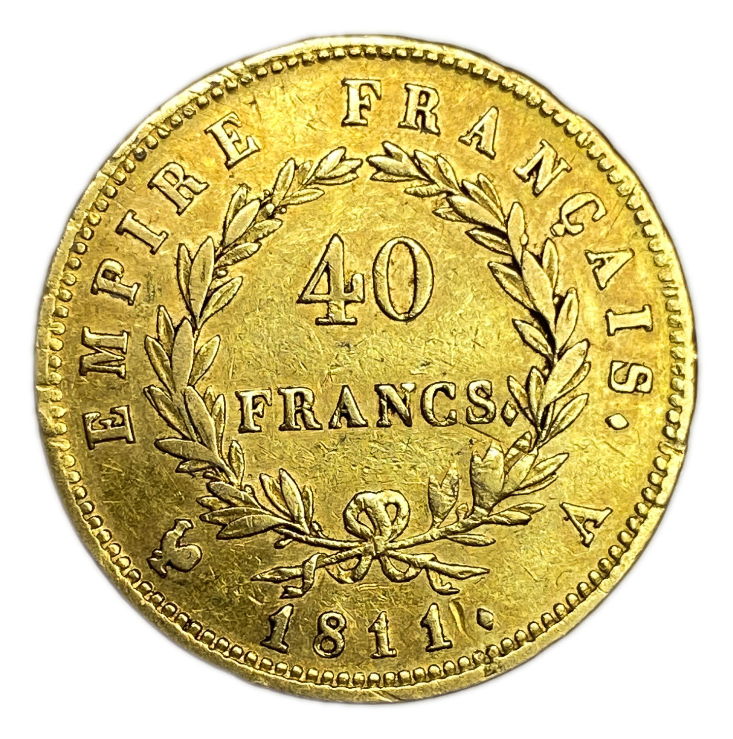 France - 40 Francs 1811 - Napoleon I - Gold 900, 12.87g, 26mm
Only 10% fees + VAT on this item ... - 1 1