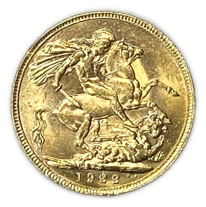 England (Great Britain), Australia P - 1 Sovereign 1922 P - George V - AU condition
Only 10% fees ... - 1 0