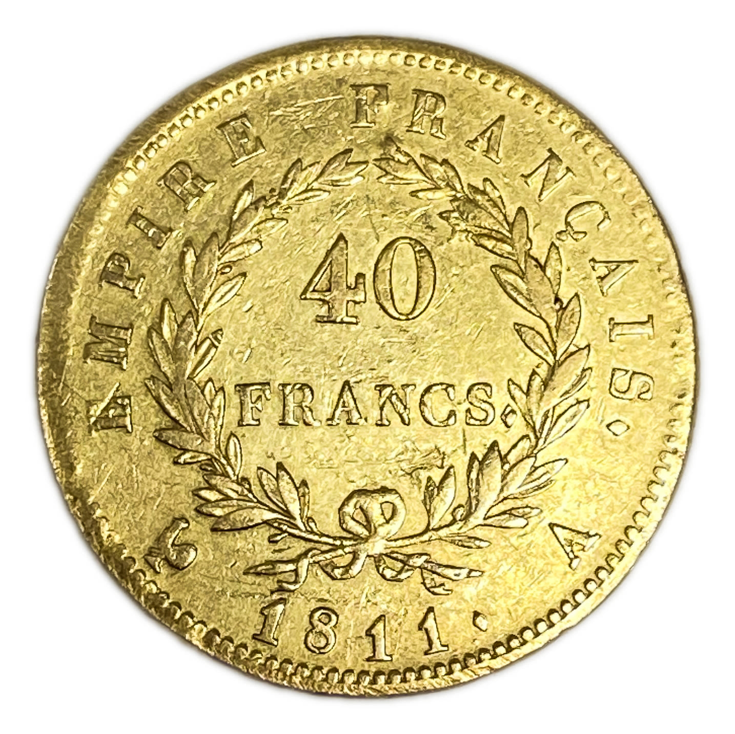 France - 40 Francs 1811 - Napoleon I - Gold 900, 12.88g, 26mm
Only 10% fees + VAT on this item ... - 1 1