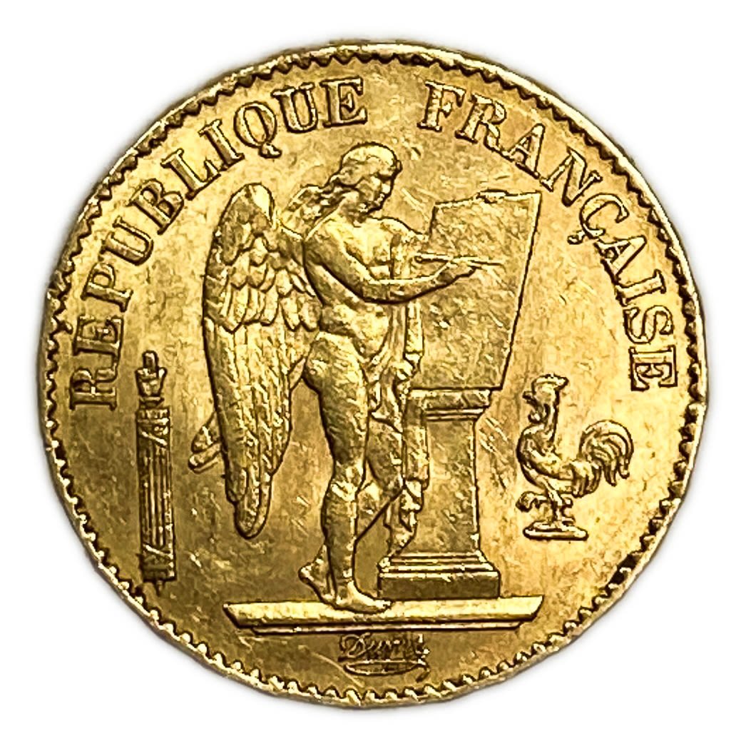 France - 20 Francs 1877 - Gold 900, 6.42g, 21mm - Génie IIIè République, Dupré
Only 10% fees + ... - 1 1