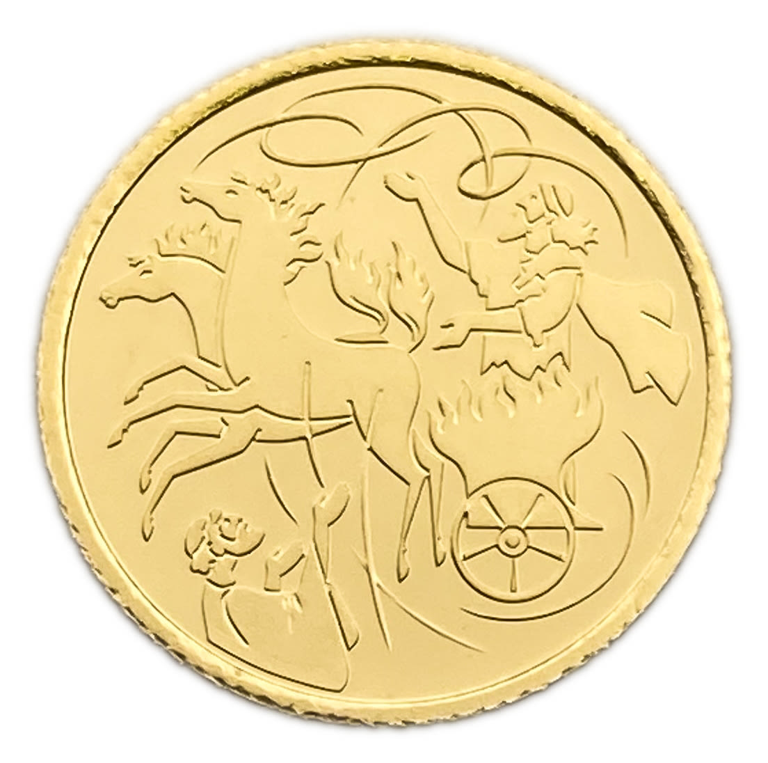 Israel - Coin ELIJAH WENT UP BY A WHIRLWIND INTO HEAVEN, 2011 - Gold 999, 1.24g, 13.92mm
... - 1 1