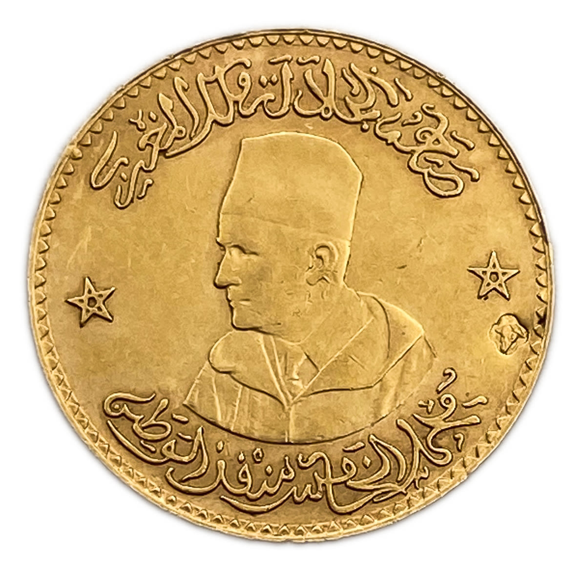 Morocco - Medal - Mohammed V Independence; 3rd size - Gold, 2.93g, 36mm
Only 10% fees + VAT on ... - 1 0
