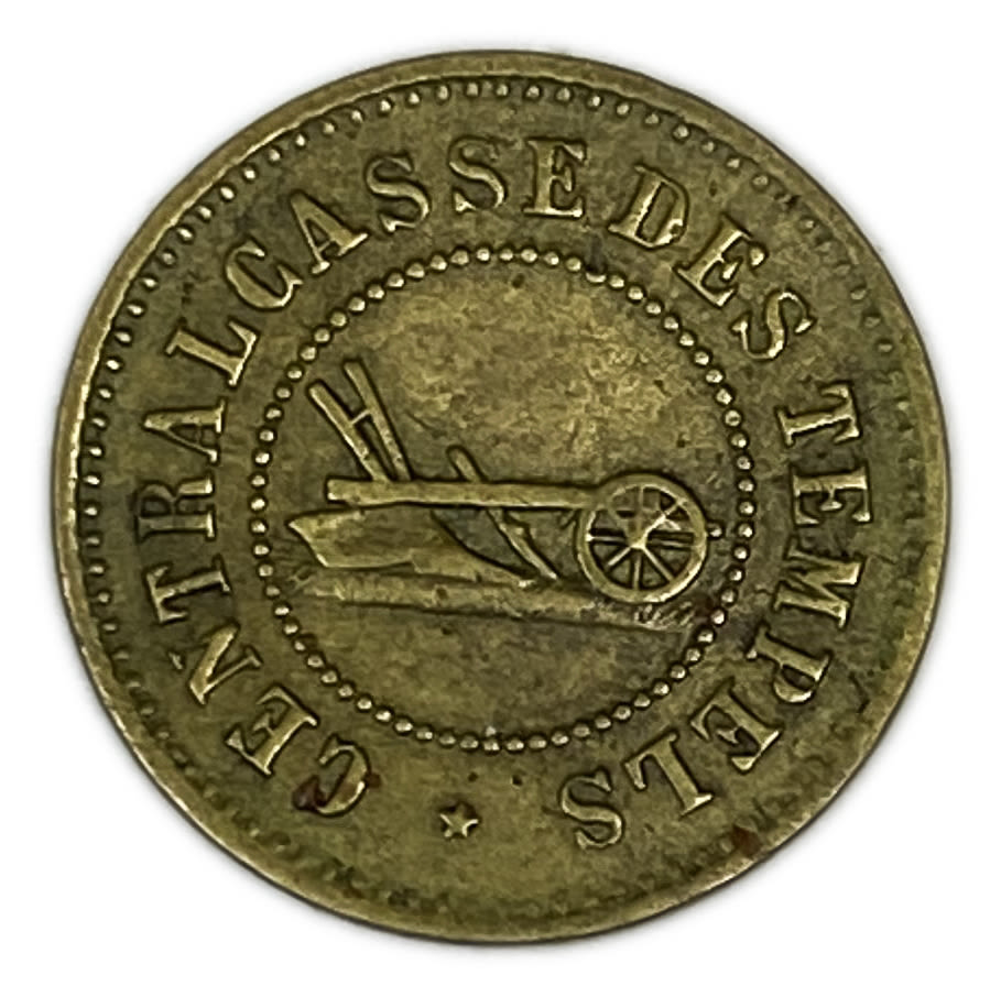 Palestine - Templar colonies token - 10 Paras 1880-1917 - Second series - AU - Rare
The Templars were ... - 1 1