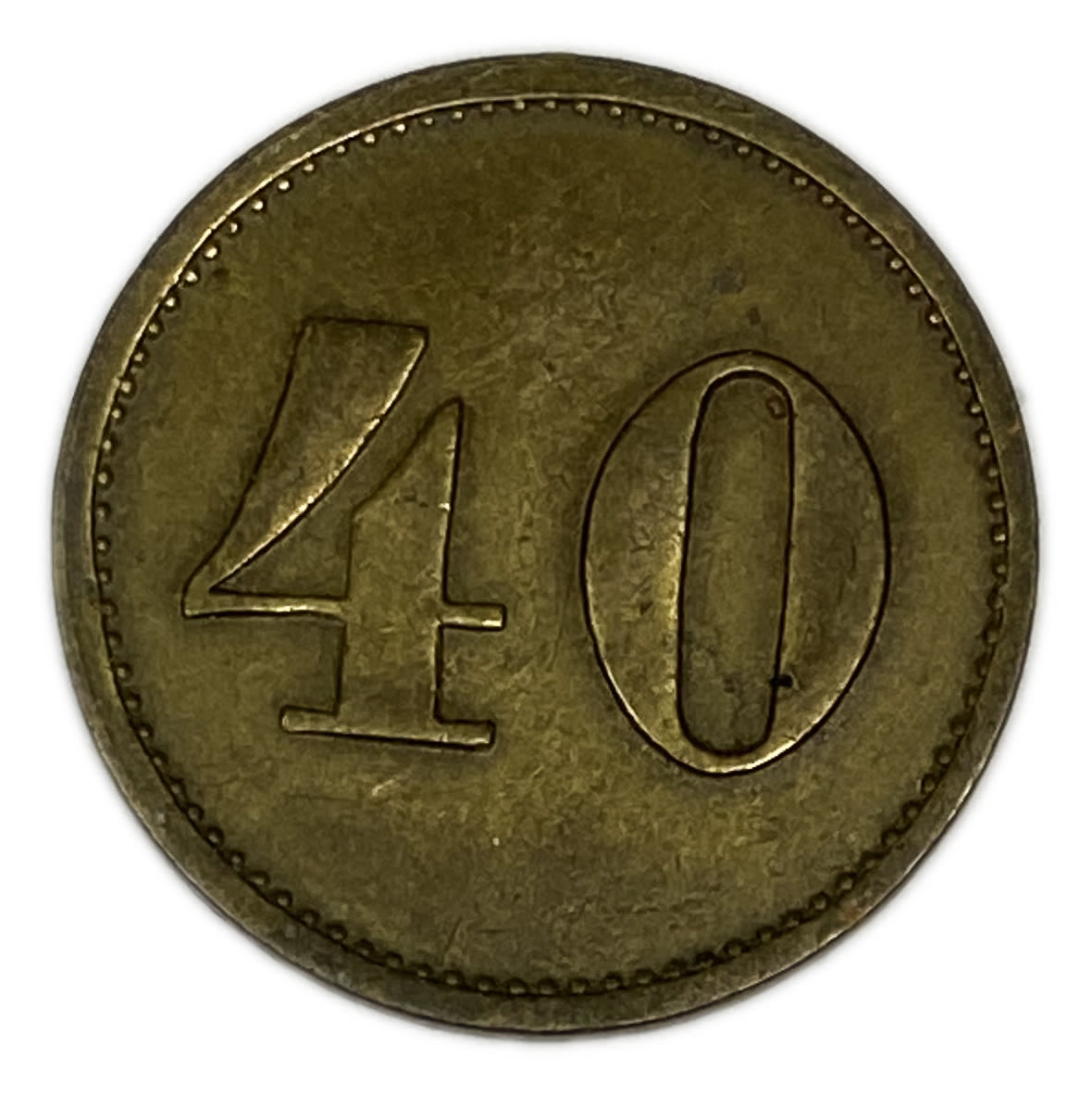 Palestine - Templar colonies token - 40 Paras 1880-1917 - First series - XF
The Templars were Germans ... - 1 0