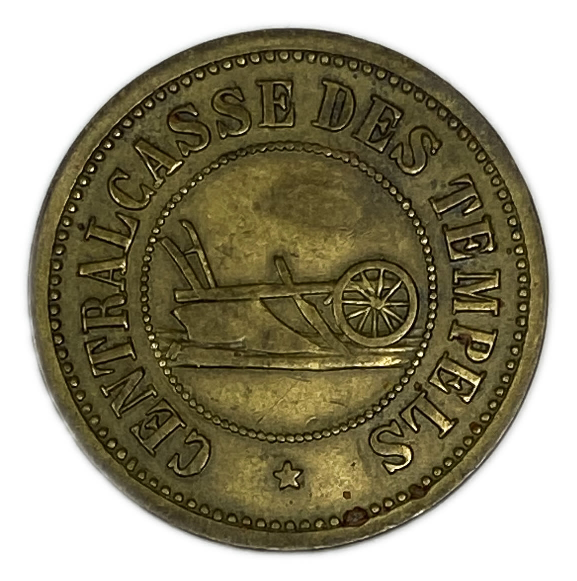 Palestine - Templar colonies token - 40 Paras 1880-1917 - First series - XF
The Templars were Germans ... - 1 1