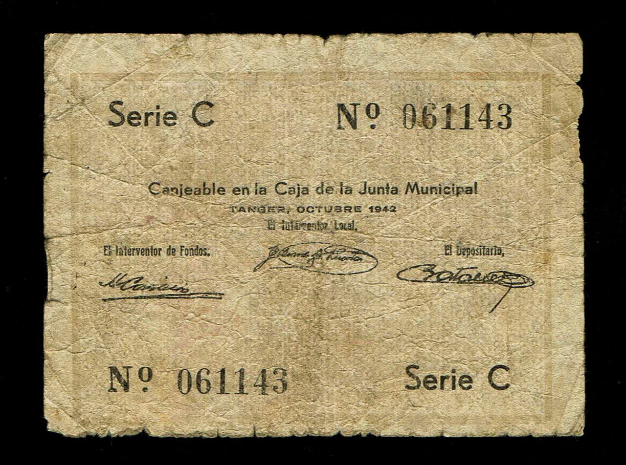 Morocco - 0.5 Francs 1942 - French City Tanger - F - Rare - 1 1