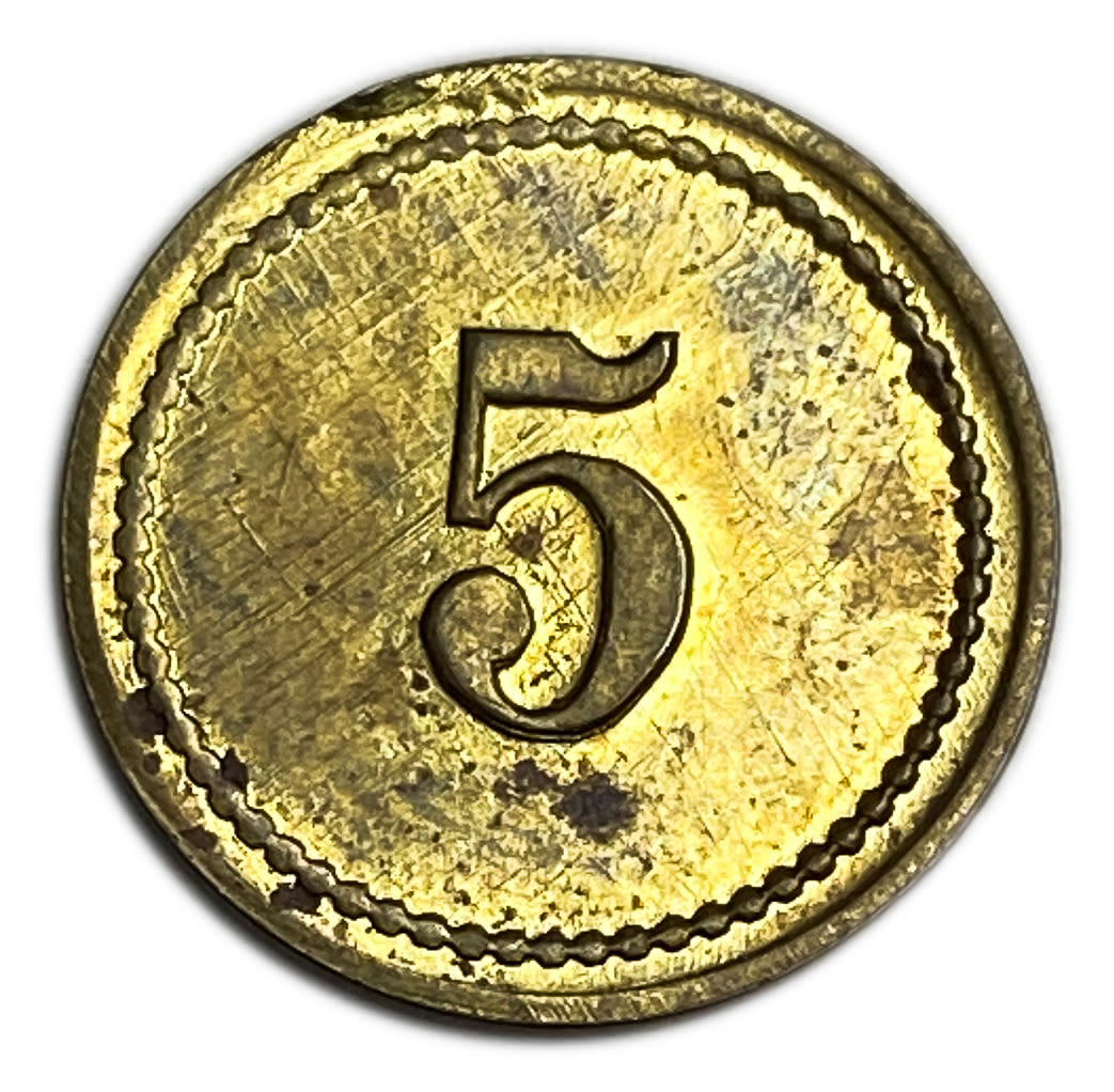 Palestine - Cafe werner token - 5 MIls, bronze - AU-UNC - Rare in this high grade
Issued by Zvi ... - 1 0