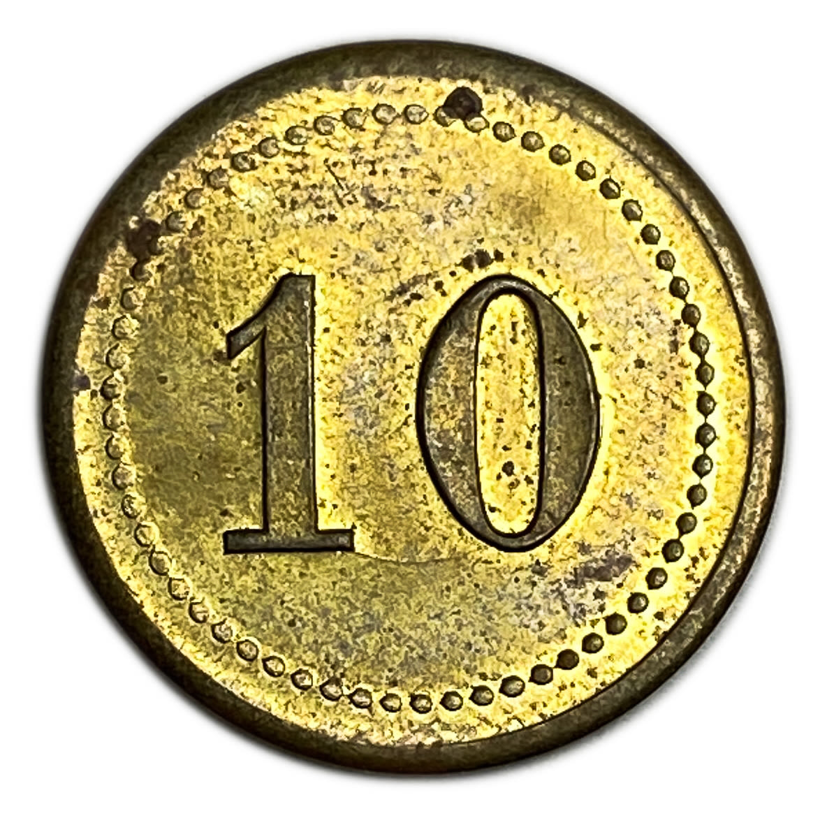 Palestine - Cafe werner token - 10 MIls, bronze - AU-UNC - Rare in this high grade
Issued by Zvi ... - 1 0
