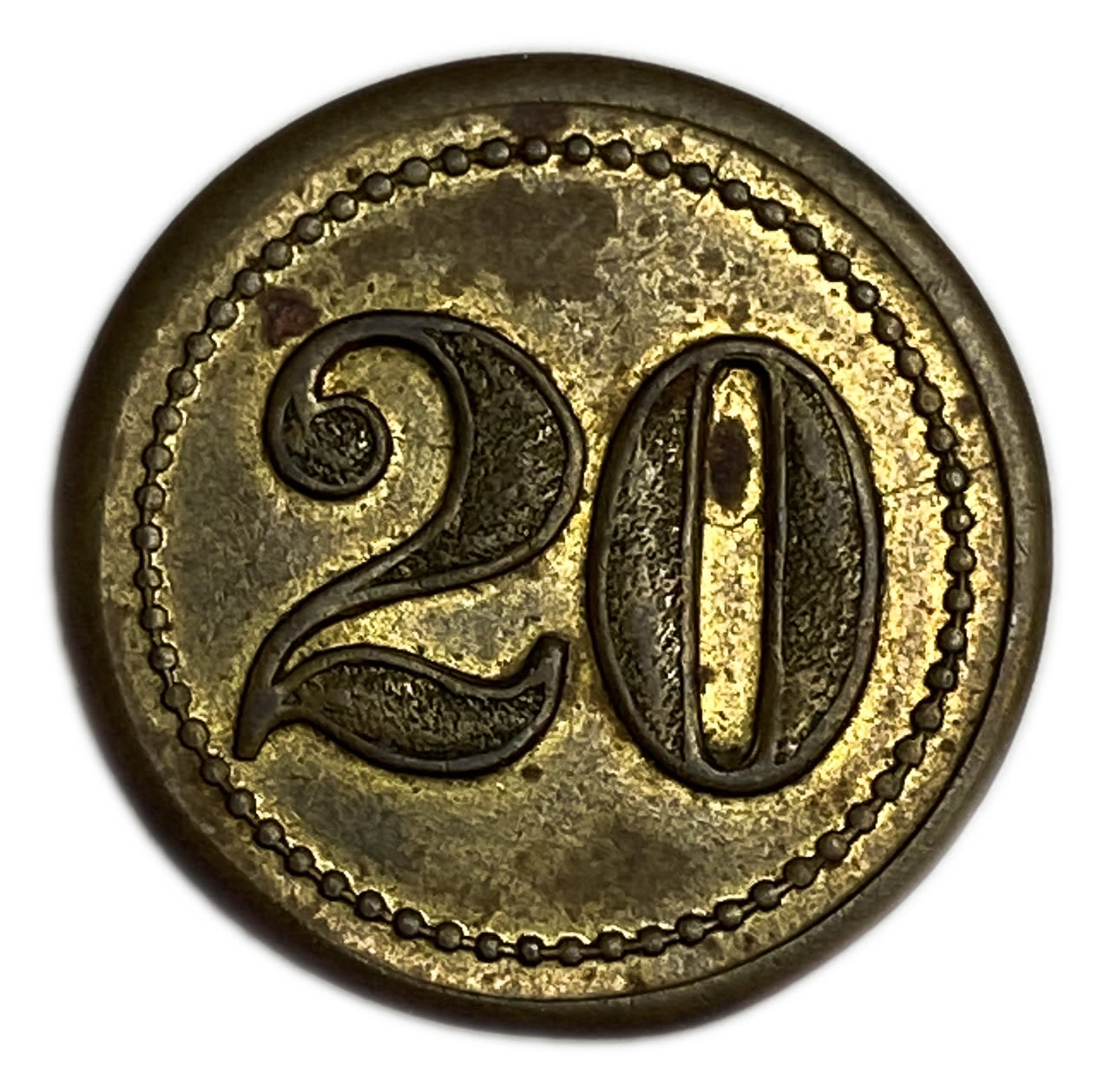 Palestine - Cafe werner token - 20 MIls, bronze - AU-UNC - Rare in this high grade
Issued by Zvi ... - 1 0
