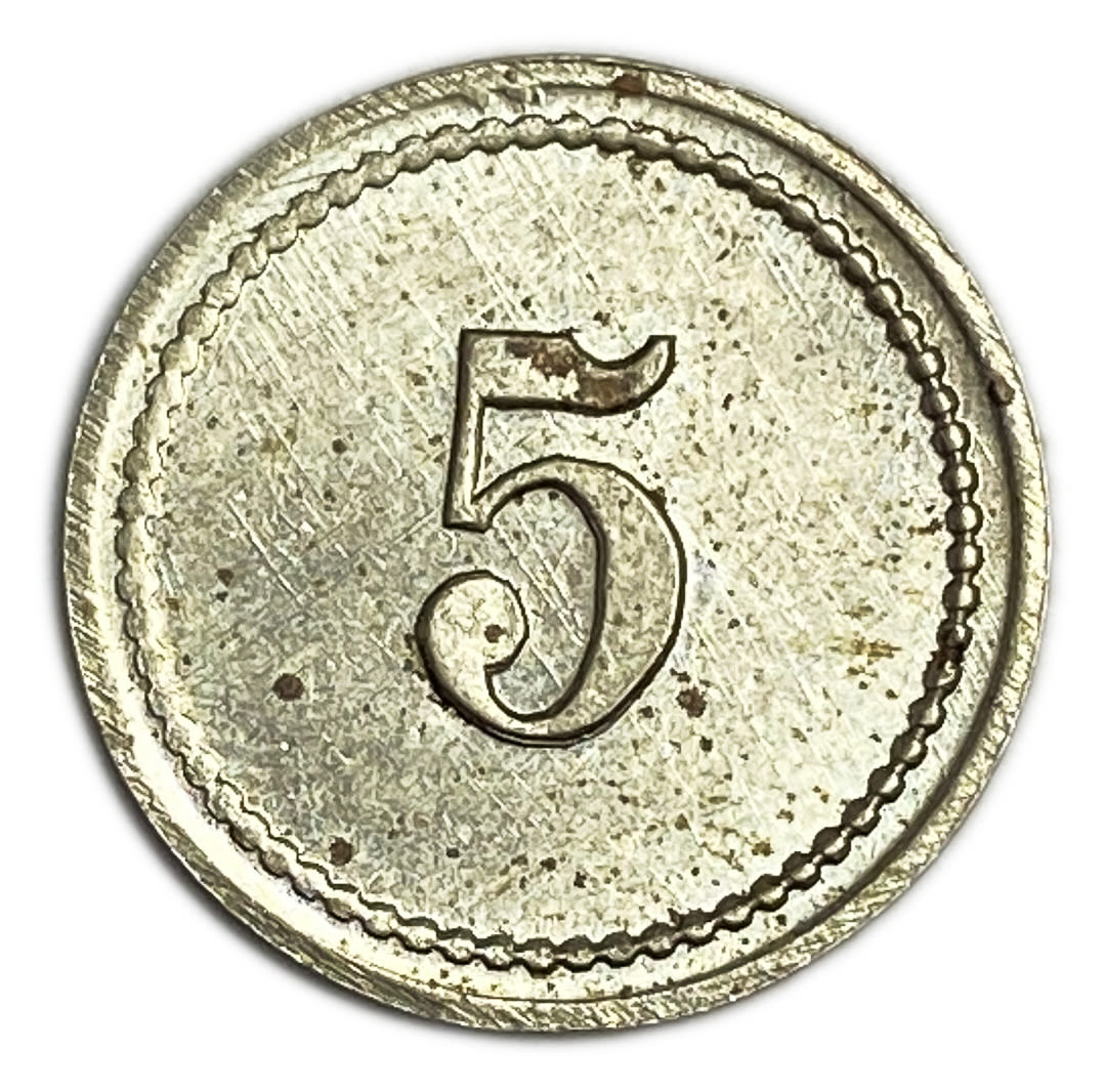 Palestine - Cafe werner token - 5 MIls, bronze, copper-nickel - AU-UNC - Rare in this high grade
... - 1 0