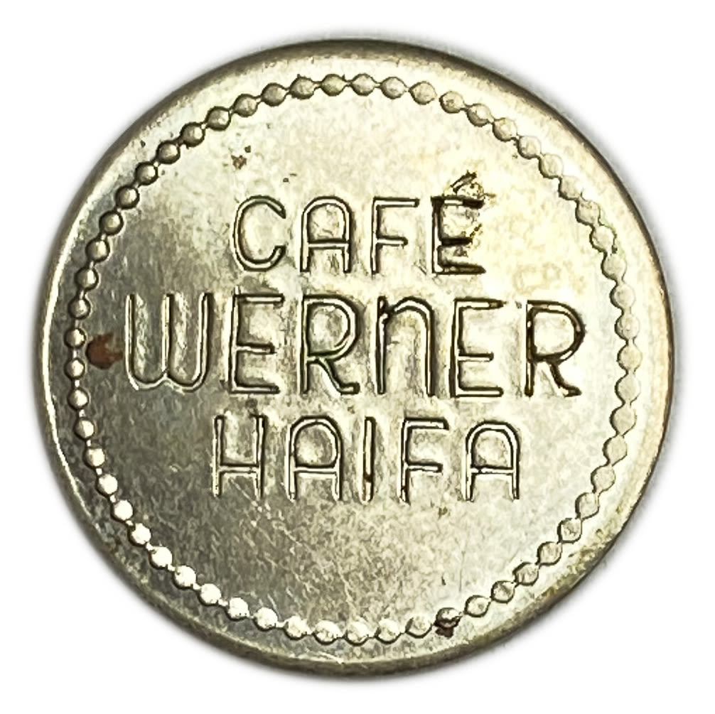 Palestine - Cafe werner token - 5 MIls, bronze, copper-nickel - AU-UNC - Rare in this high grade
... - 1 1