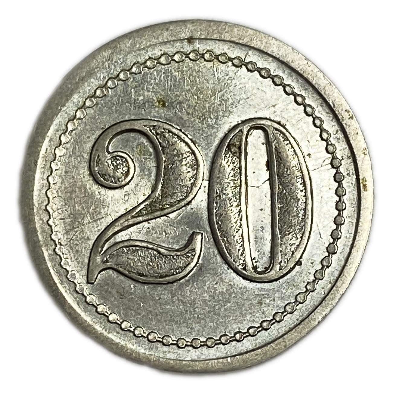 Palestine - Cafe werner token - 20 MIls, bronze, copper-nickel - AU-UNC - Rare in this high grade
... - 1 0
