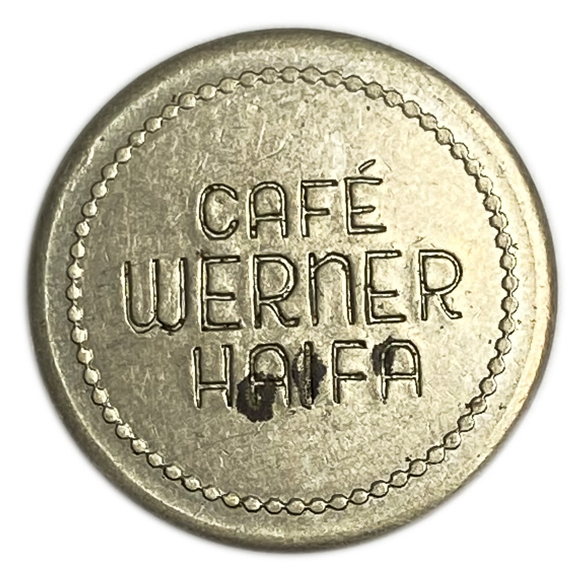 Palestine - Cafe werner token - 10 MIls, bronze, copper-nickel - AU-UNC - Rare in this high grade
... - 1 1