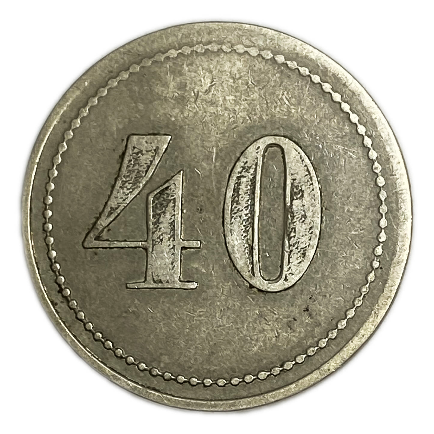 Palestine - Cafe werner token - 40 MIls, bronze, copper-nickel - VF - Rare
Issued by Zvi Werner, who ... - 1 0