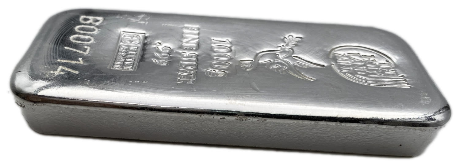 Ingots - Israel - 1 kilo silver ingot 999, Yonat Shalom - Israel Society of Coins and Medals - 1 1
