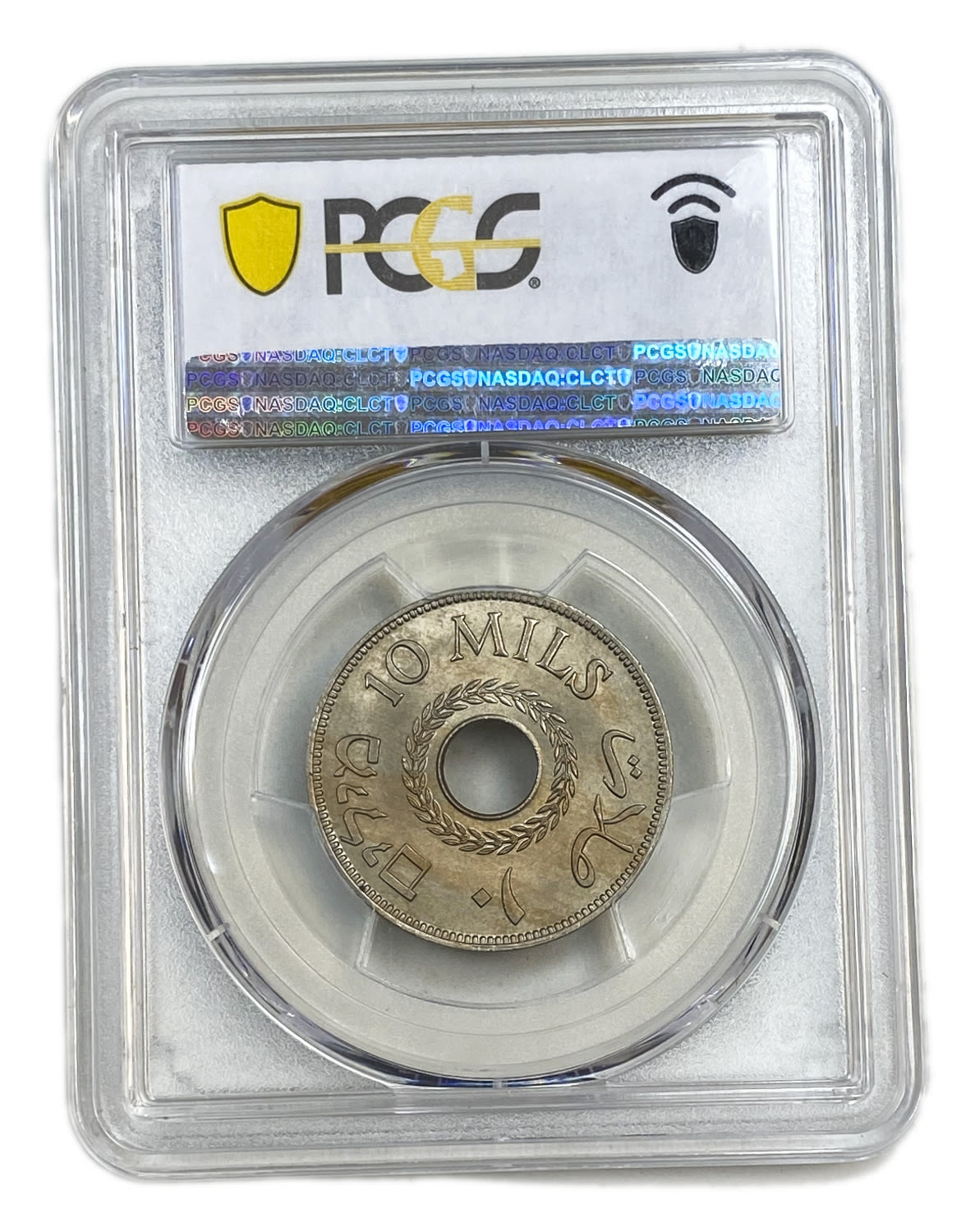 Palestine - 10 Mils 1934 - PCGS MS 62 - Very Rare
MIL, was the Hebrew name of the coin that was legal ... - 1 3