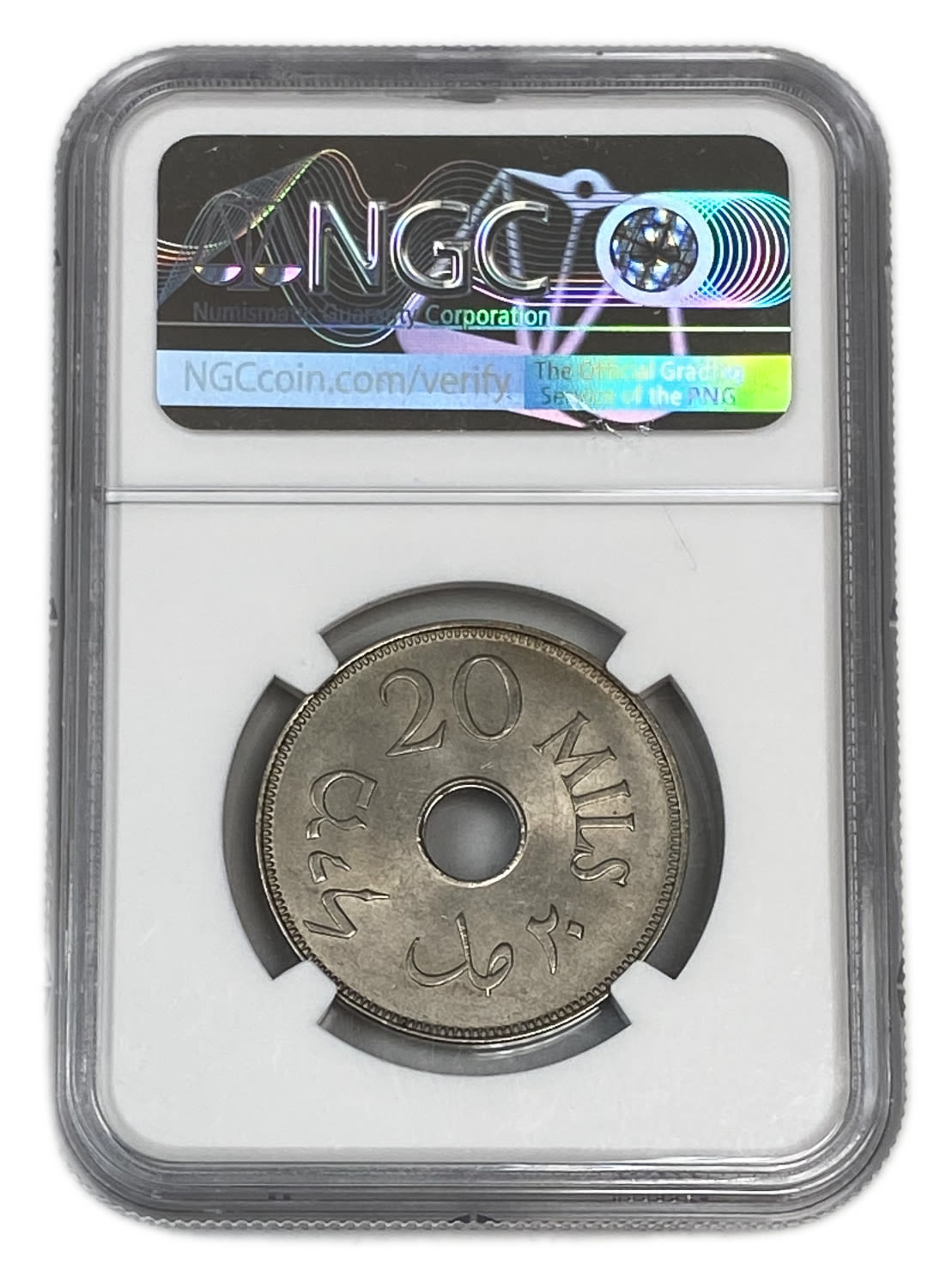 Palestine - 20 Mils 1934 - NGC 64 - UNC - Very Rare
The year with the second lowest mintage of the ... - 1 3