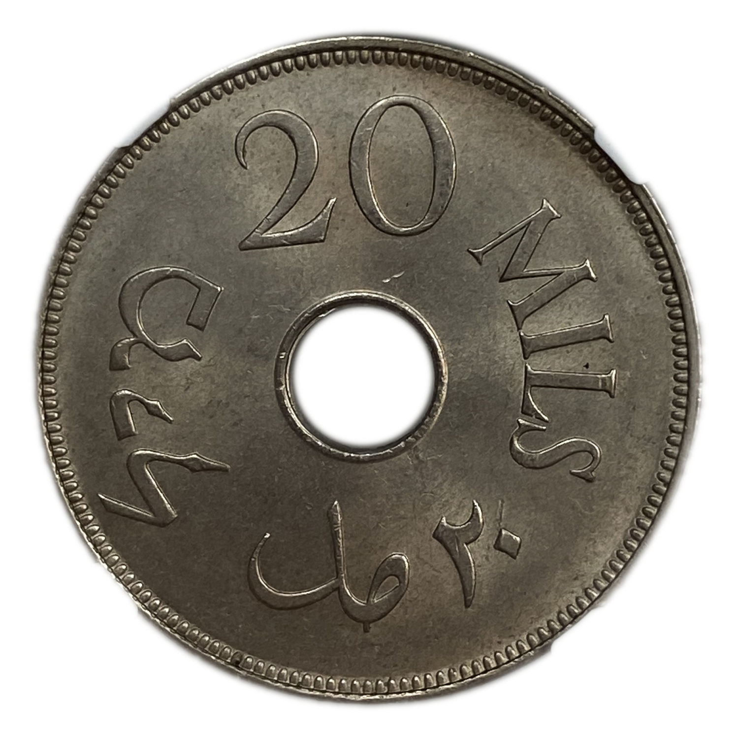 Palestine - 20 Mils 1934 - NGC 64 - UNC - Very Rare
The year with the second lowest mintage of the ... - 1 1