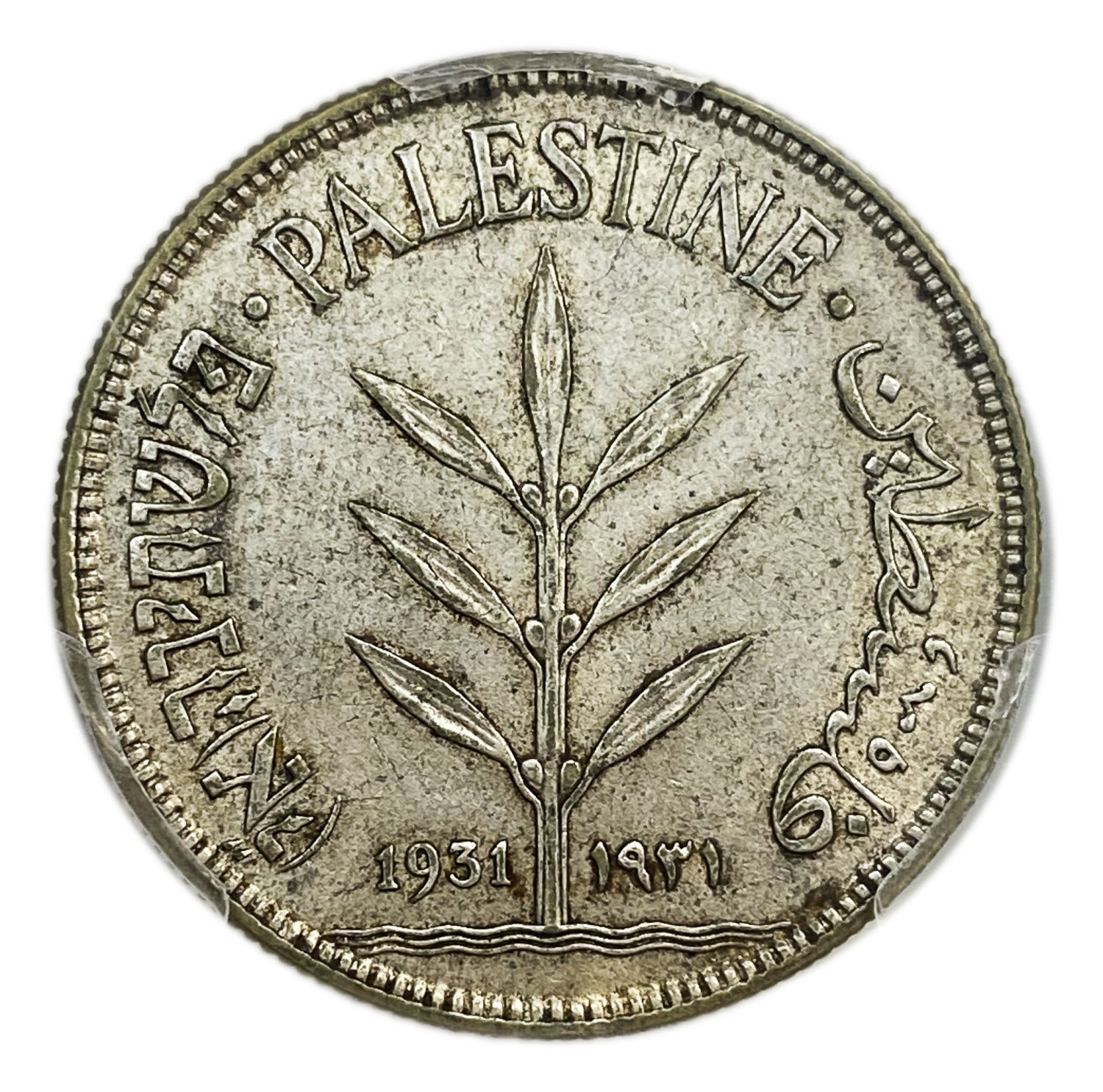 Palestine - 100 Mils 1931 - PCGS 58 - Rare
The hardest coin to get in a UNC condition, once every ... - 1 0
